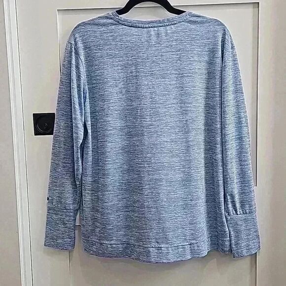 Columbia lightweight Heather blue high-lo tunic size Large - Picture 3 of 6